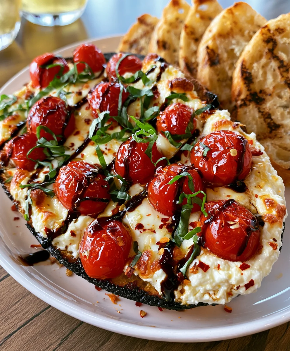 Three-Cheese Tomato Bruschetta Dip – Creamy, Cheesy & Bursting with Fresh Italian Flavor!