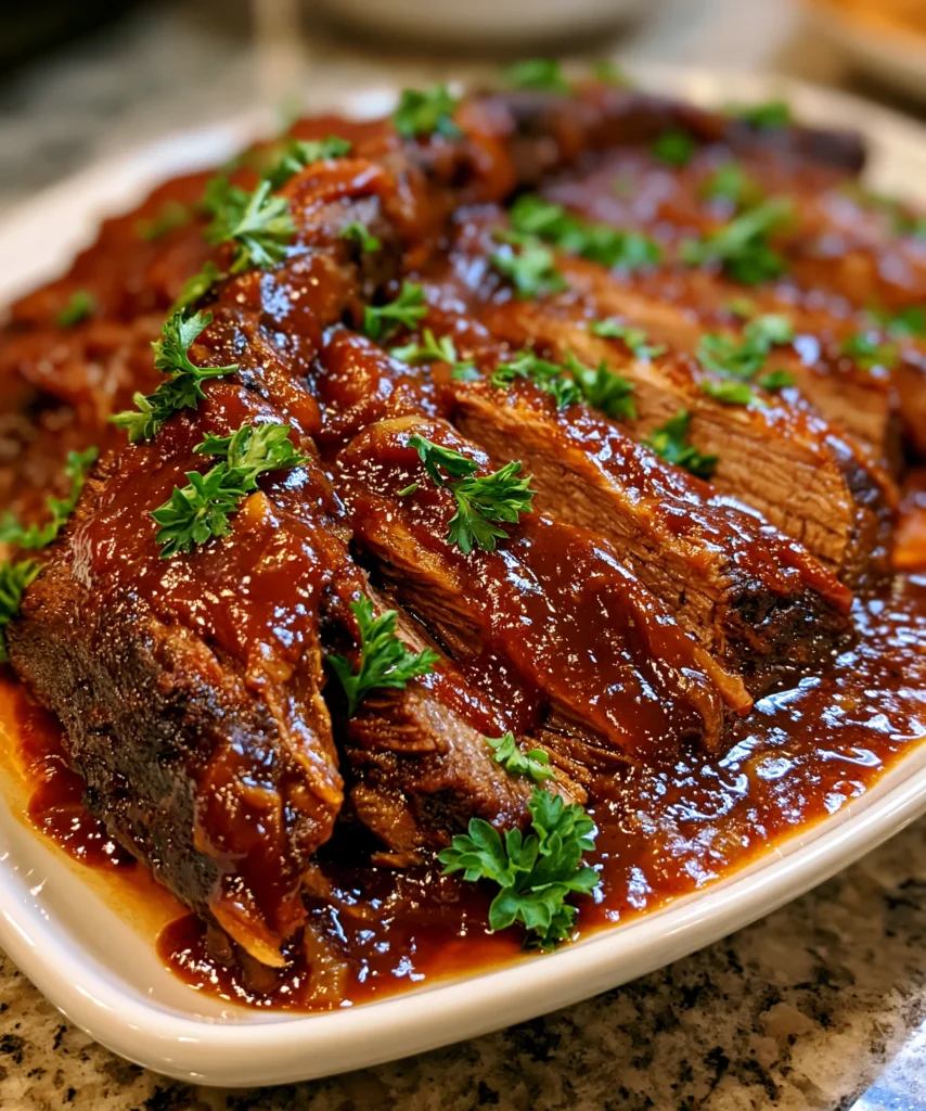 Slow Cooker Brisket – Tender, Juicy & Melt-in-Your-Mouth Delicious