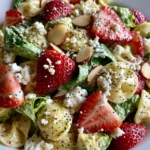 Creamy Strawberry Feta Pasta Salad – Fresh, Creamy & Bursting with Summer Flavor!