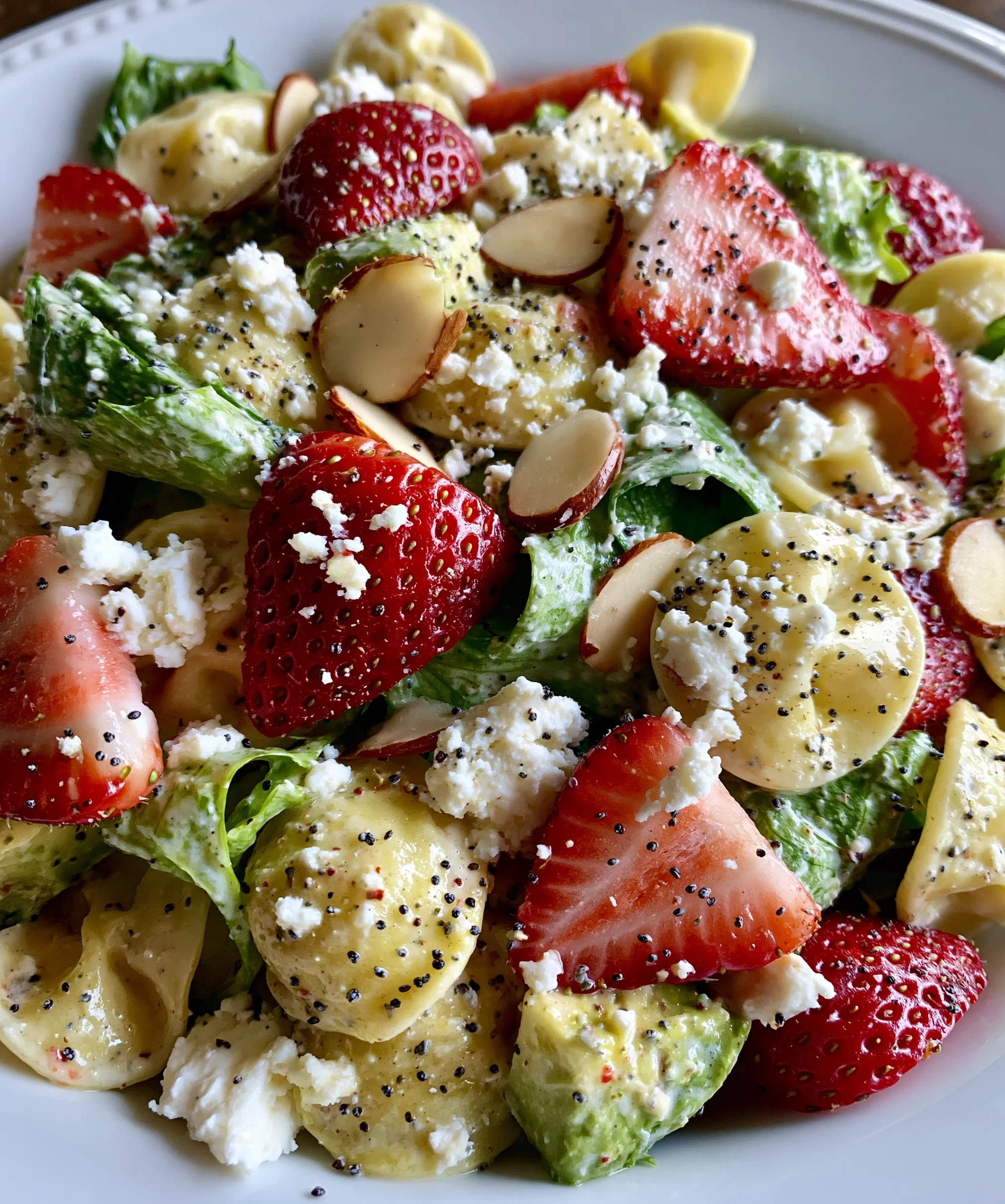 Creamy Strawberry Feta Pasta Salad – Fresh, Creamy & Bursting with Summer Flavor!