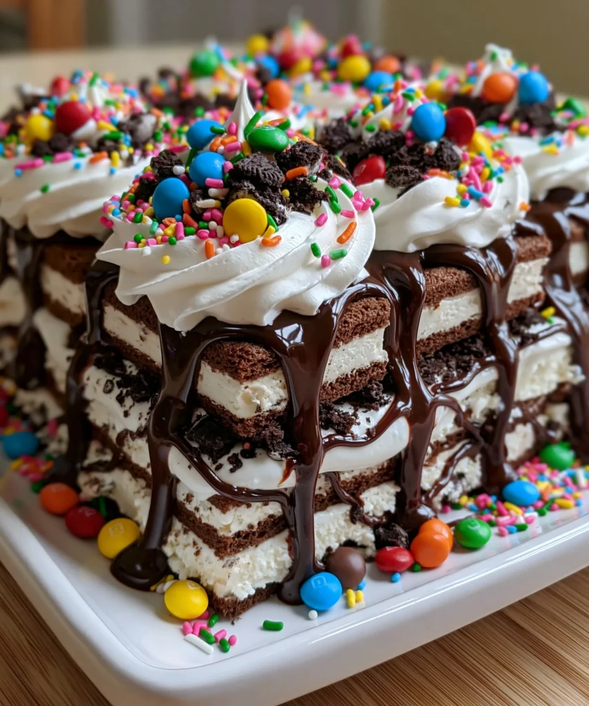 Ice Cream Sandwich Cake – Cool, Creamy & The Ultimate No-Bake Summer Dessert!
