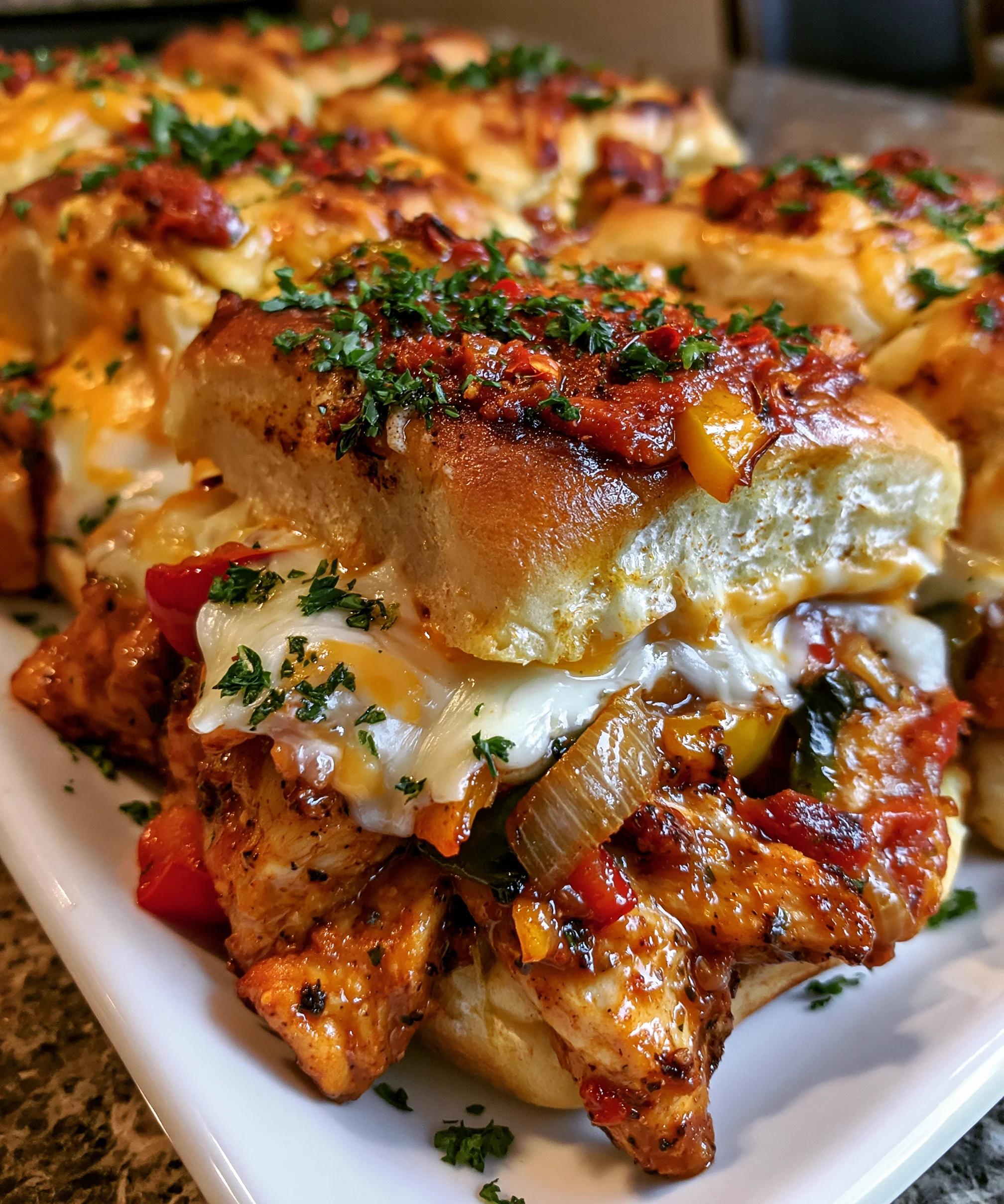 Chicken Fajita Sliders – Cheesy, Juicy & Packed with Sizzling Tex-Mex Flavor!