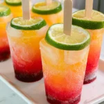 Tequila Sunrise Boozy Pops – Fruity, Refreshing & Bursting with Tropical Sunset Flavor!