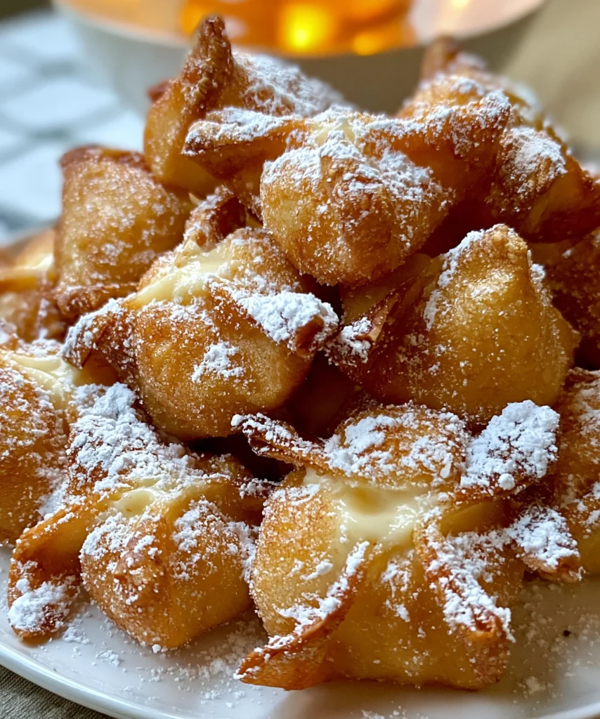 Sweet Cream Cheese Wontons – Crispy, Creamy & Irresistibly Delicious!
