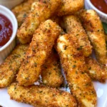 Homemade Baked Mozzarella Sticks – Crispy, Cheesy & Perfectly Golden!