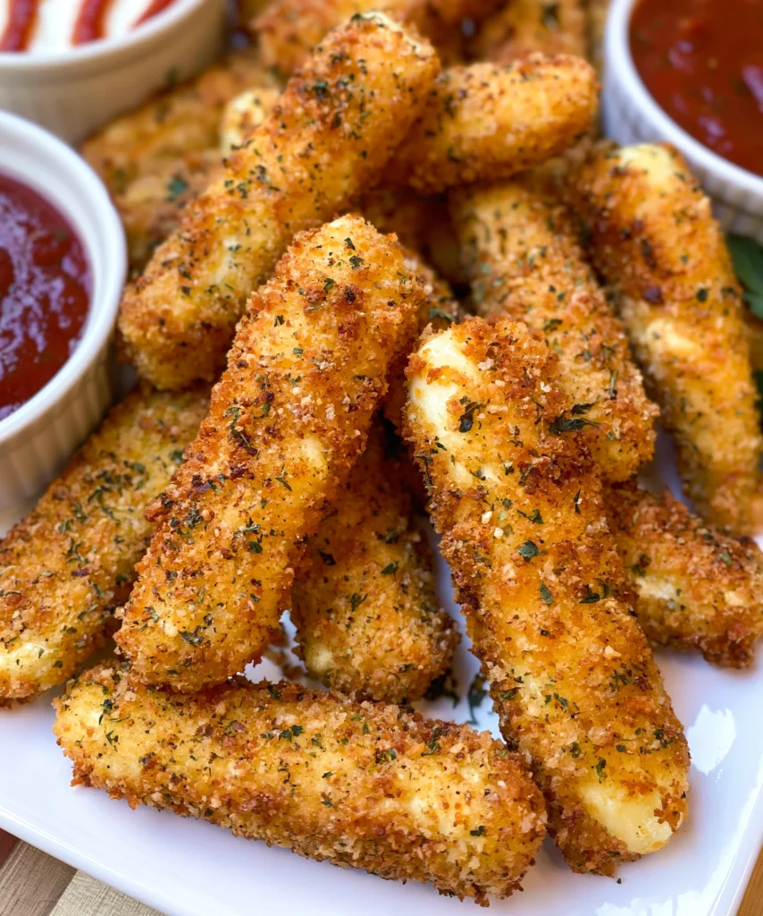 Homemade Baked Mozzarella Sticks – Crispy, Cheesy & Perfectly Golden!