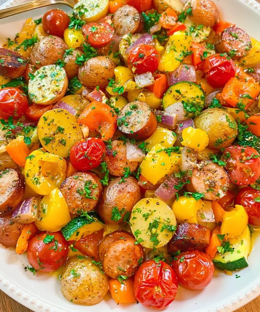 30-Minute Sausage and Veggie Skillet – Quick, Hearty & Packed with Flavor!