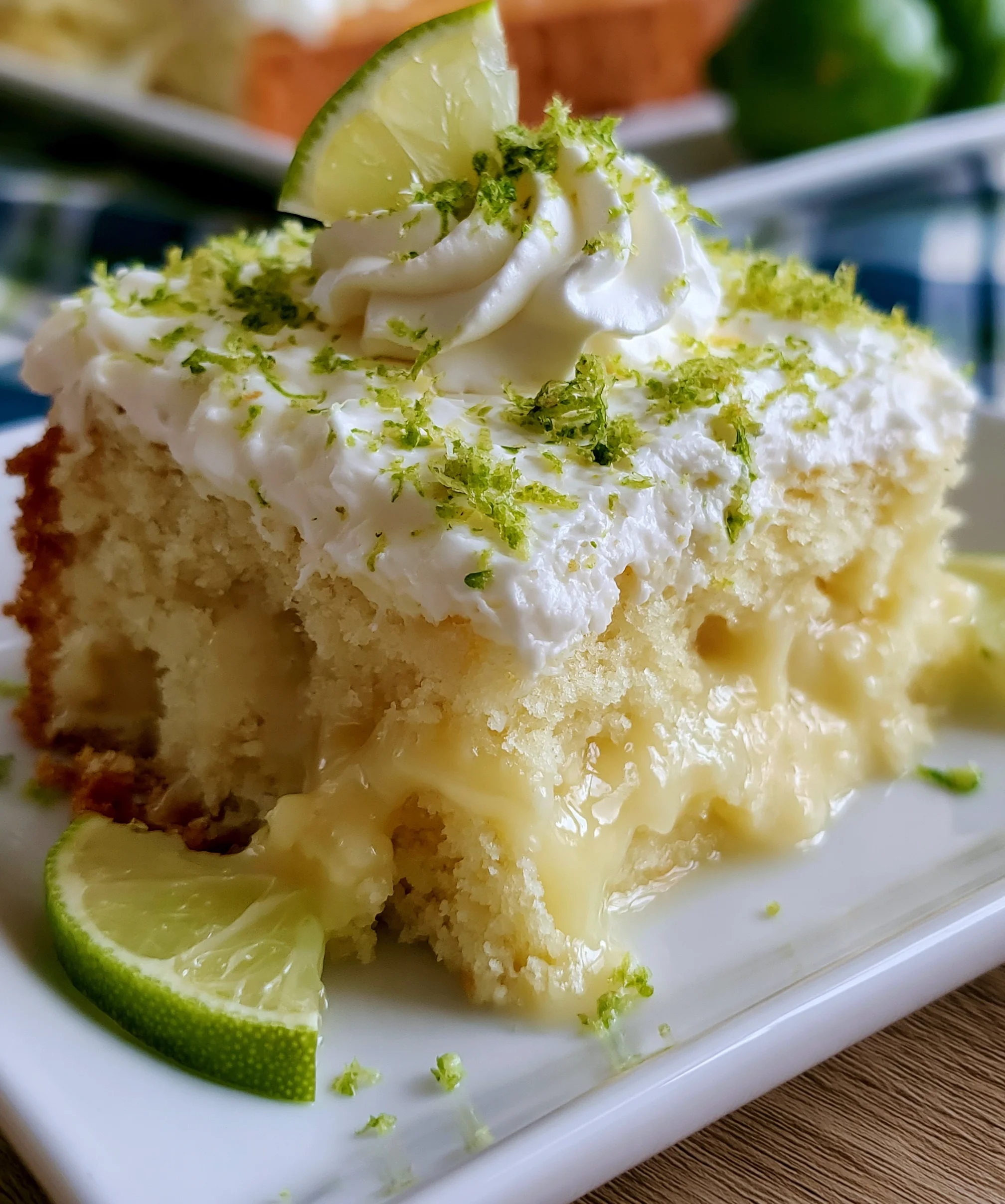 Key Lime Poke Cake – Tangy, Creamy & Bursting with Citrus Flavor!