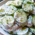 Creamy Cucumber Salad – Cool, Crisp & Wonderfully Refreshing!
