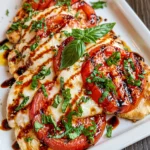 Grilled Chicken Caprese – Fresh, Juicy & Bursting with Italian Flavor!