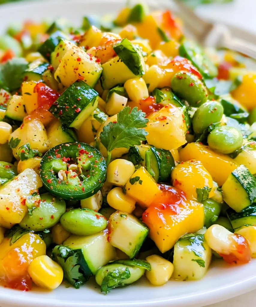 Sweet and Sour Zucchini Salad – Crisp, Tangy & Bursting with Garden-Fresh Flavor!
