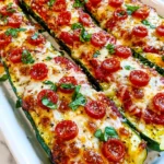 Pizza Zucchini Boats – Cheesy, Flavor-Packed & A Fun Low-Carb Favorite!