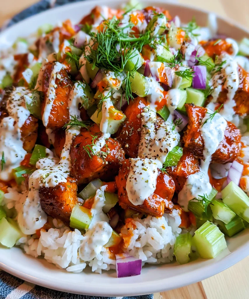 Buffalo Chicken Bowls – Spicy, Creamy & Packed with Bold Flavor!