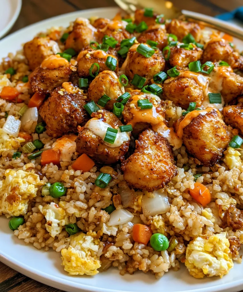 Bang Bang Chicken Fried Rice – Spicy, Savory & Packed with Bold Flavor!