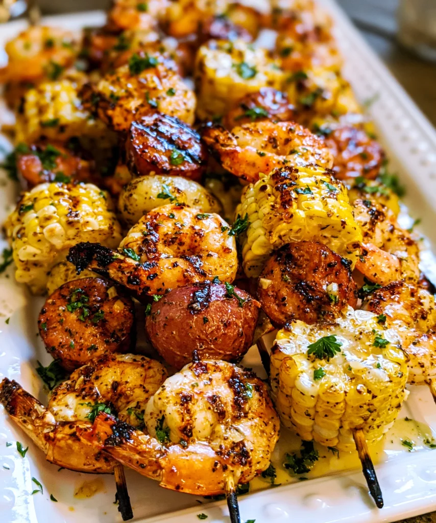 Grilled Seafood Skewers – Juicy, Flavorful & Perfect for Summer Grilling!