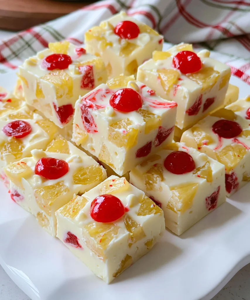 Pineapple Upside Down Fudge – Creamy, Tropical & Bursting with Sweet Pineapple Flavor!