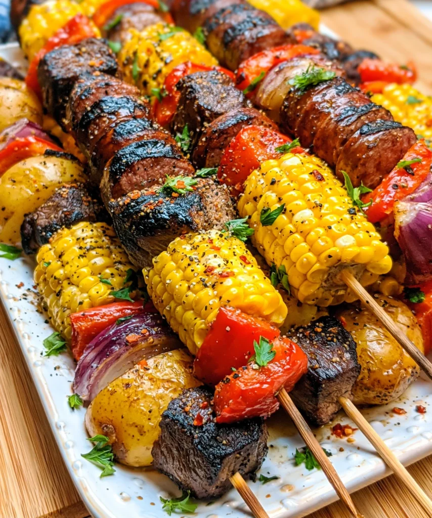 Steak and Sausage Kabobs – Juicy, Smoky & Perfect for the Grill!