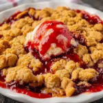 Peanut Butter and Jelly Cobbler – Gooey, Nostalgic & Packed with Sweet Comfort!