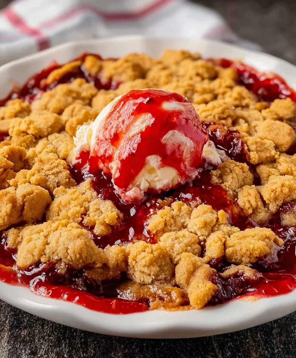 Peanut Butter and Jelly Cobbler – Gooey, Nostalgic & Packed with Sweet Comfort!