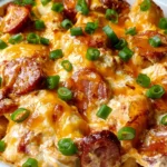 Crockpot Pierogi Casserole with Kielbasa – Hearty, Cheesy & Packed with Comfort Food Flavor!