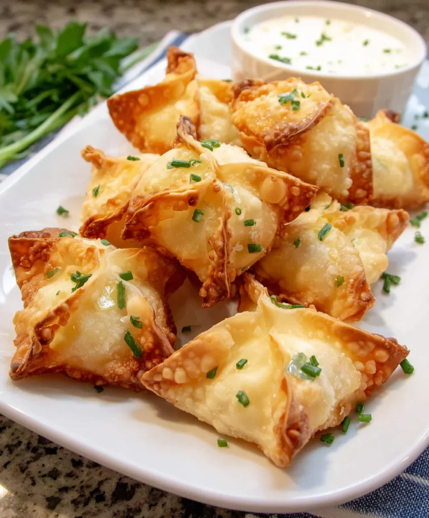 Air Fryer Pineapple Cream Cheese Wontons – Crispy, Creamy & Bursting with Tropical Sweetness!
