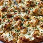 Chicken Alfredo Pizza – Creamy, Cheesy & Loaded with Garlic Butter Flavor!