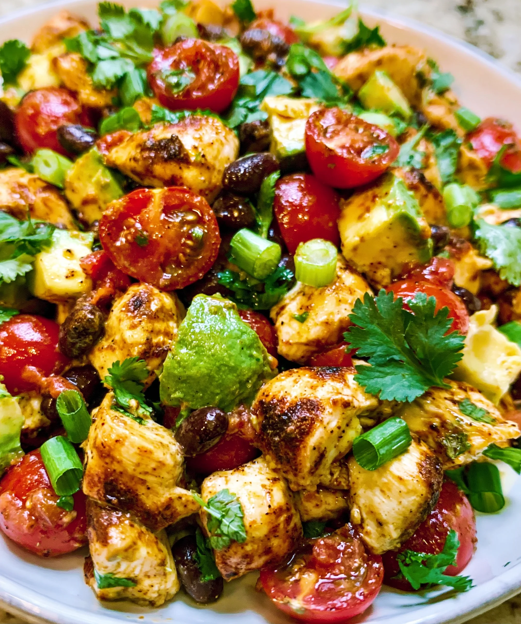 Chicken Black Bean Avocado Salad – Fresh, Hearty & Packed with Southwest Flavor!