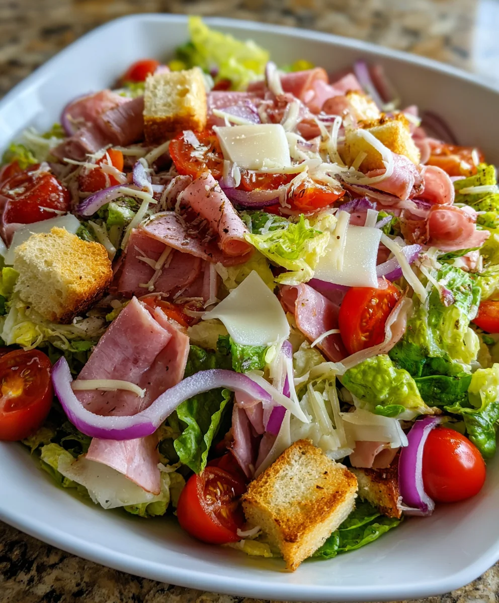 Best Italian Grinder Salad – Crunchy, Zesty & Packed with Deli-Style Flavor!