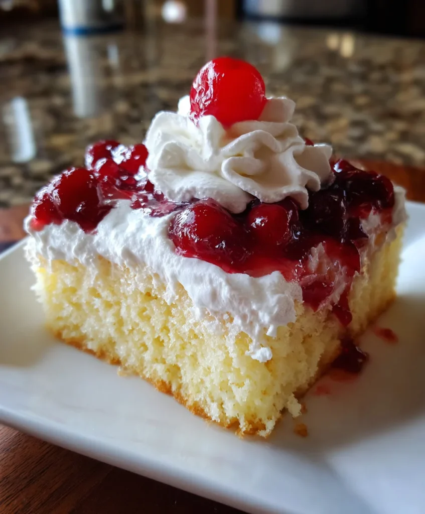 Cherry Poke Cake – Moist, Fruity & Bursting with Sweet Cherry Flavor!