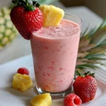 Strawberry Pineapple Smoothie – Creamy, Refreshing & Bursting with Tropical Flavor!