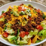 Healthy Taco Salad with Ground Beef – Fresh, Flavorful & Packed with Protein!
