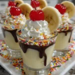 Banana Split Jello-Shots – Colorful, Creamy & Bursting with Ice Cream Parlor Flavor!