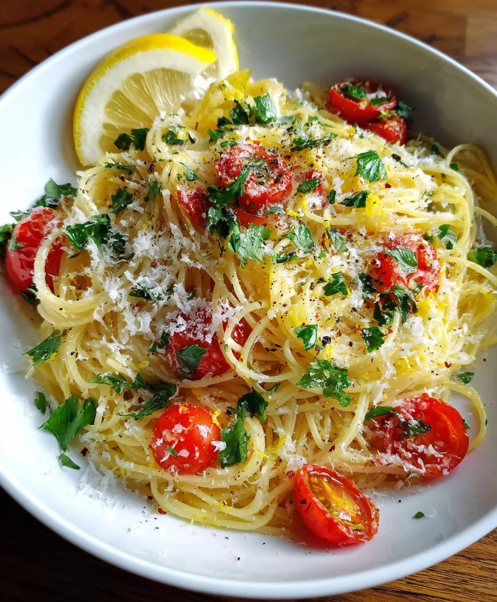 Lemon Capellini Salad – Light, Fresh & Bursting with Bright Citrus Flavor!