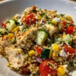Hearty High-Protein Chicken and Quinoa Salad – Fresh, Filling & Packed with Nutritious Flavor!