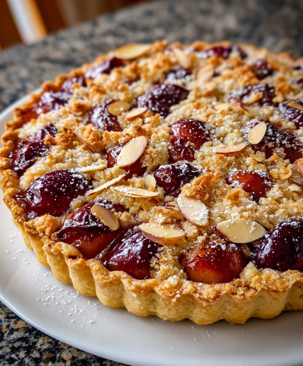 Flaky Baking Plum Tarts with Almond Crumble Delight – Buttery, Fruity & Bursting with Sweet Elegance!