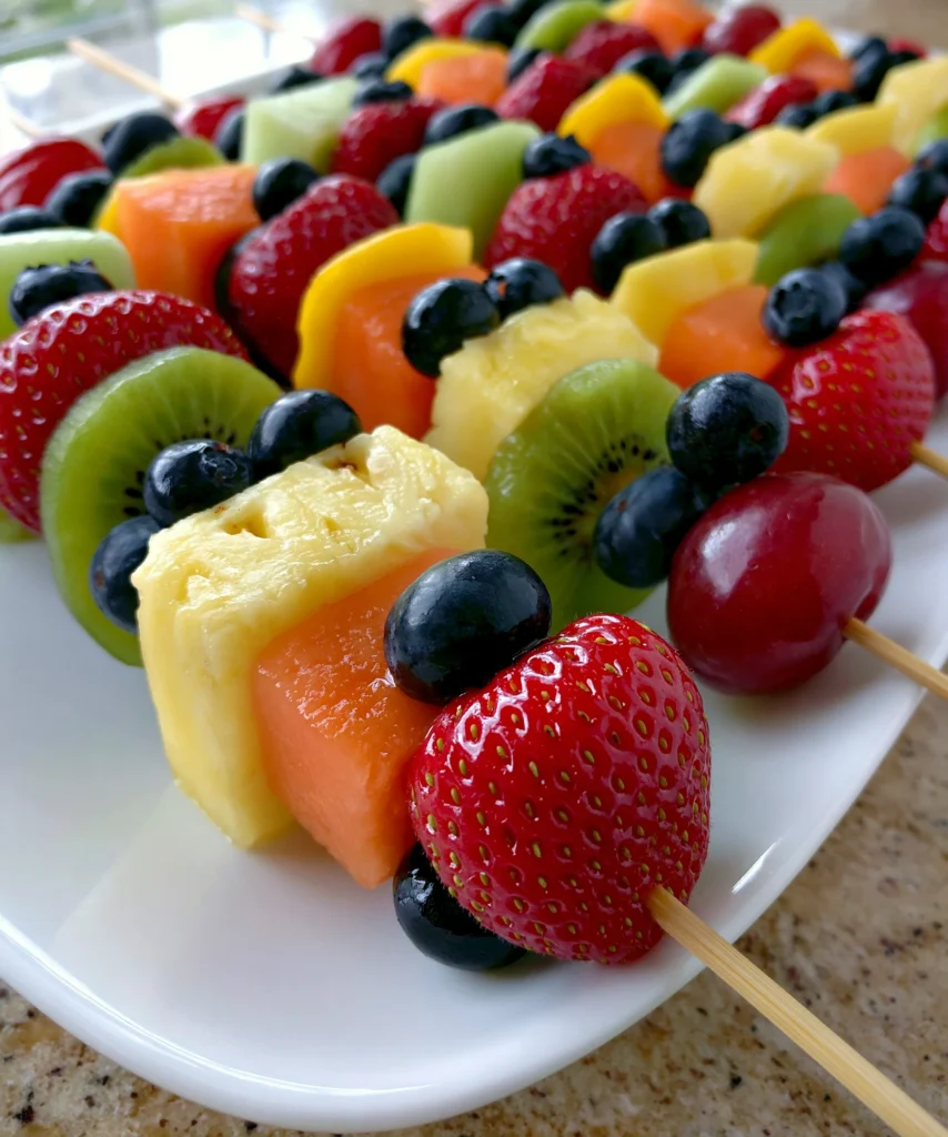 Fruit Skewers – Fresh, Colorful & Perfect for Any Occasion!