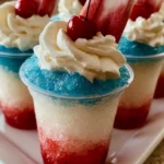 4th of July Bomb Pop Punch Cups – Festive, Colorful & Bursting with Summer Fun!