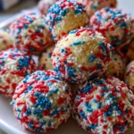 4th of July Sprinkle Cake Mix Cookies – Soft, Festive & Bursting with Sweet Celebration Flavor!