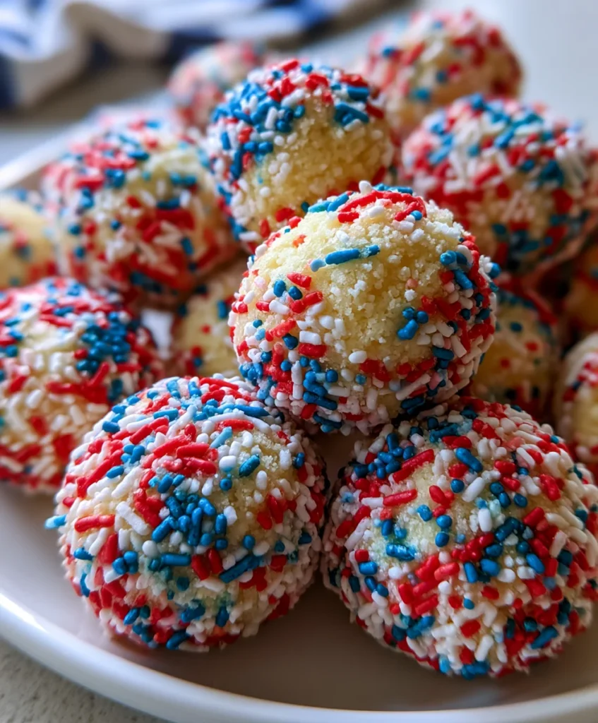 4th of July Sprinkle Cake Mix Cookies – Soft, Festive & Bursting with Sweet Celebration Flavor!