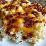 Loaded Cauliflower Casserole with Cheese and Bacon – Creamy, Cheesy & Packed with Comfort Food