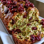 Cranberry Lemon Zucchini Bread – Moist, Bright & Bursting with Fresh Flavor!