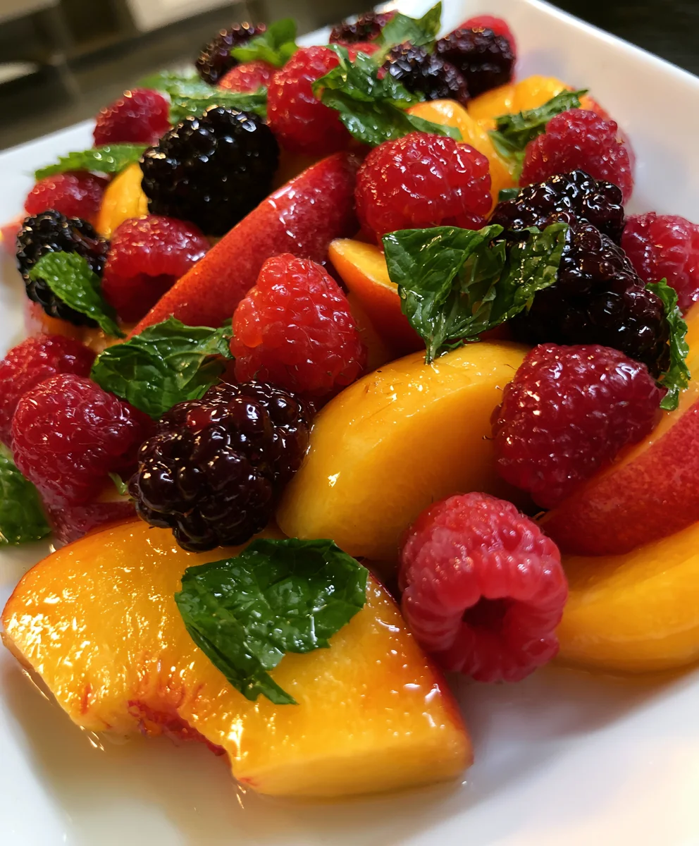 Summer Peach Salad – Fresh, Juicy & Bursting with Seasonal Flavor!