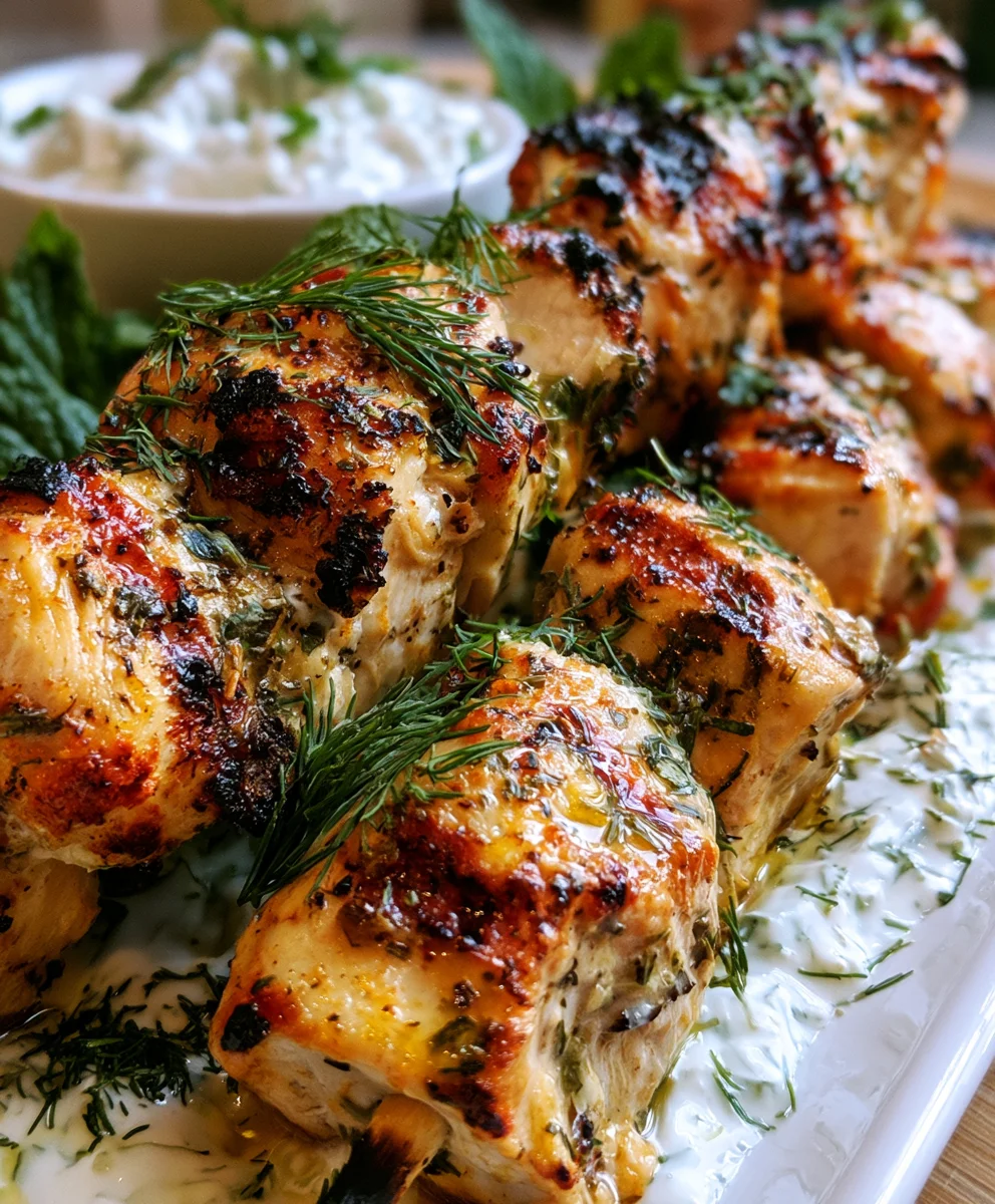 Greek Chicken Kabobs – Juicy, Zesty & Bursting with Mediterranean Flavor!