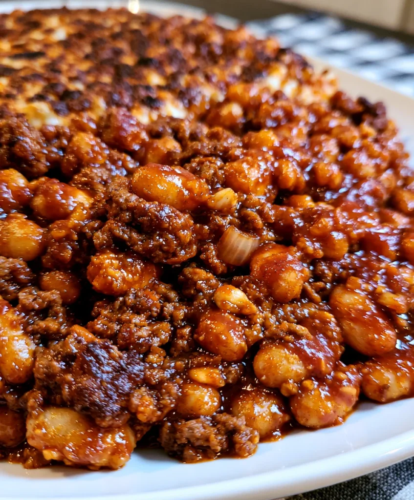 Baked Beans with Ground Beef – Hearty, Smoky & Packed with Comforting Flavor!