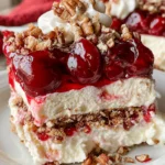 Cherry Pecan Cheesecake Lush – Creamy, Decadent & Layered with Irresistible Flavor!
