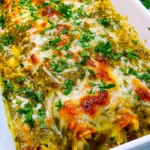 Salsa Verde Chicken Enchiladas – Cheesy, Zesty & Packed with Bold Mexican Flavor!