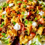 Frito Taco Salad – Crunchy, Cheesy & Packed with Bold Tex-Mex Flavor!