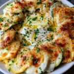 Cheesy Zucchini & Yellow Squash Bake – Creamy, Cheesy & Packed with Garden-Fresh Flavor!