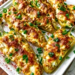 Cream Cheese Stuffed Banana Peppers – Creamy, Cheesy & Packed with Savory Flavor!