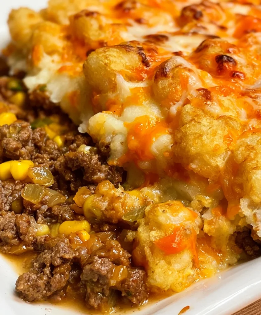 Shepherd's Pie Tater Tot Casserole – Hearty, Cheesy & The Ultimate Comfort Food!